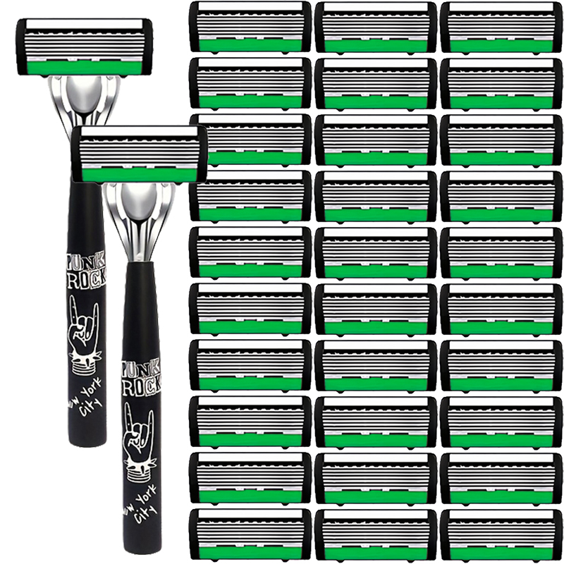 고품질 남성용 안전 면도날 6중 독일산 스테인리스 스틸 - Safety Razor Handle 리뷰 및 가격