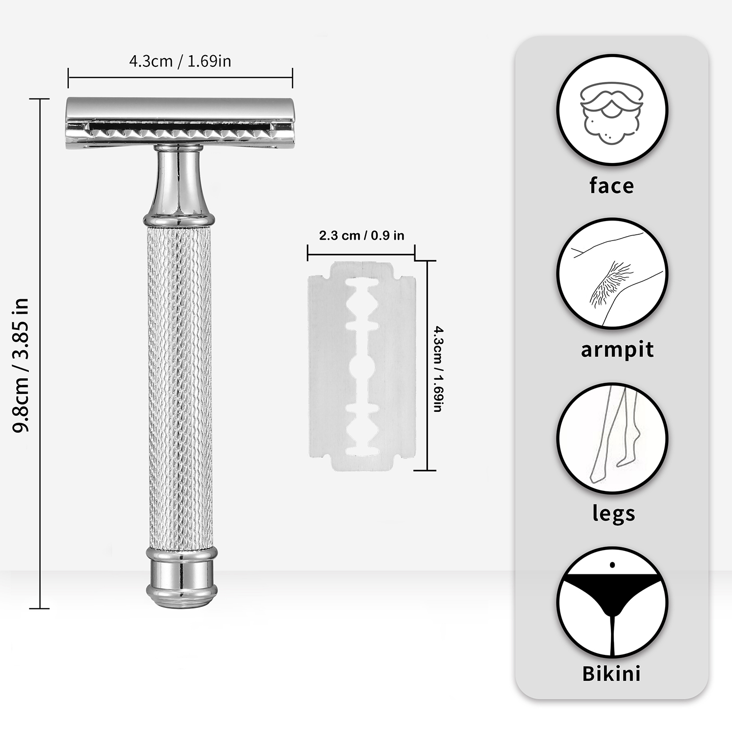 프리미엄 싱글 블레이드 안전 면도기, 이중날 면도날,  - Safety Razor Handle 리뷰 및 가격